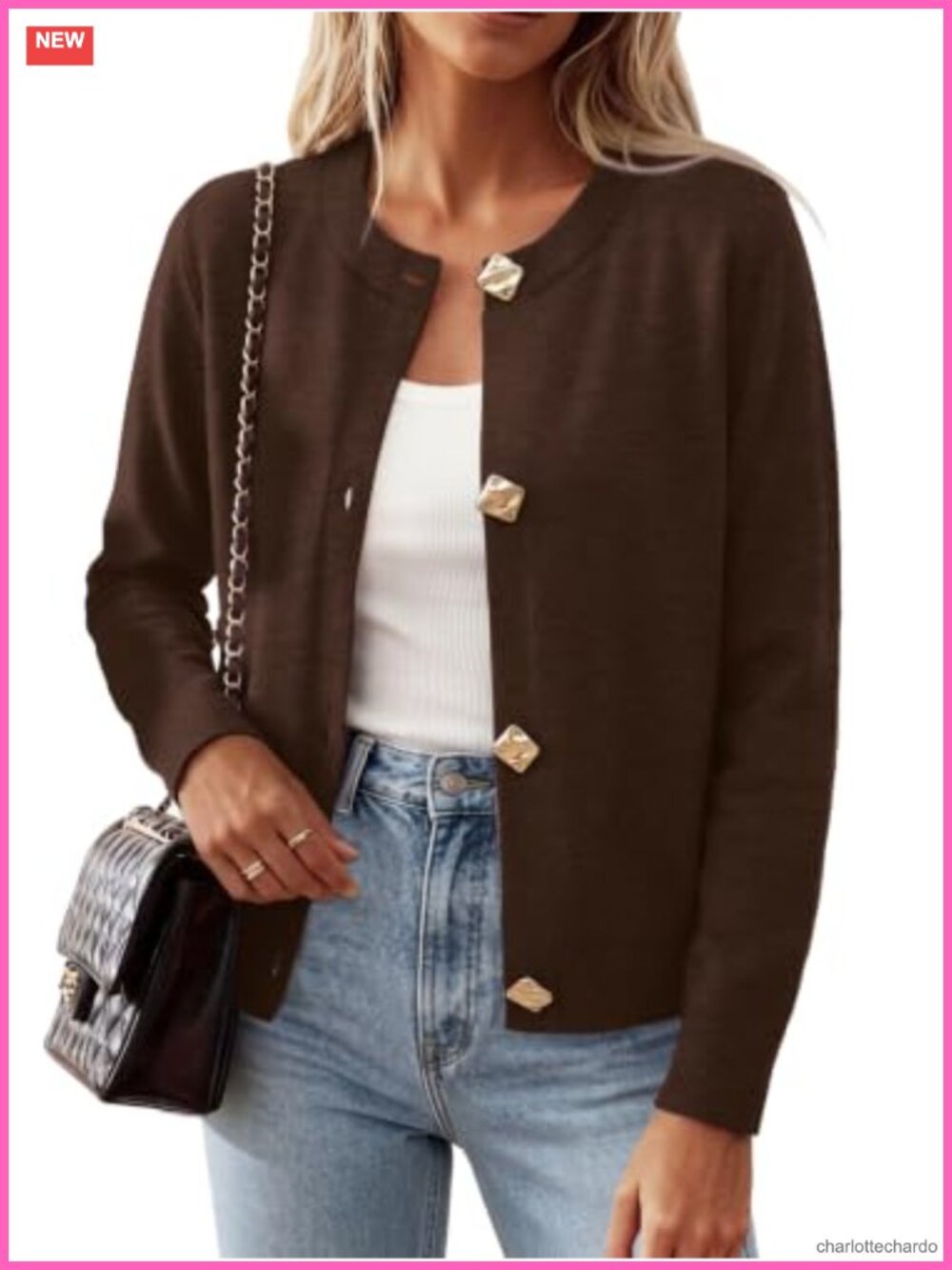 Lightweight Button Front Cardigan Sweater Soft Knit Women's Layering